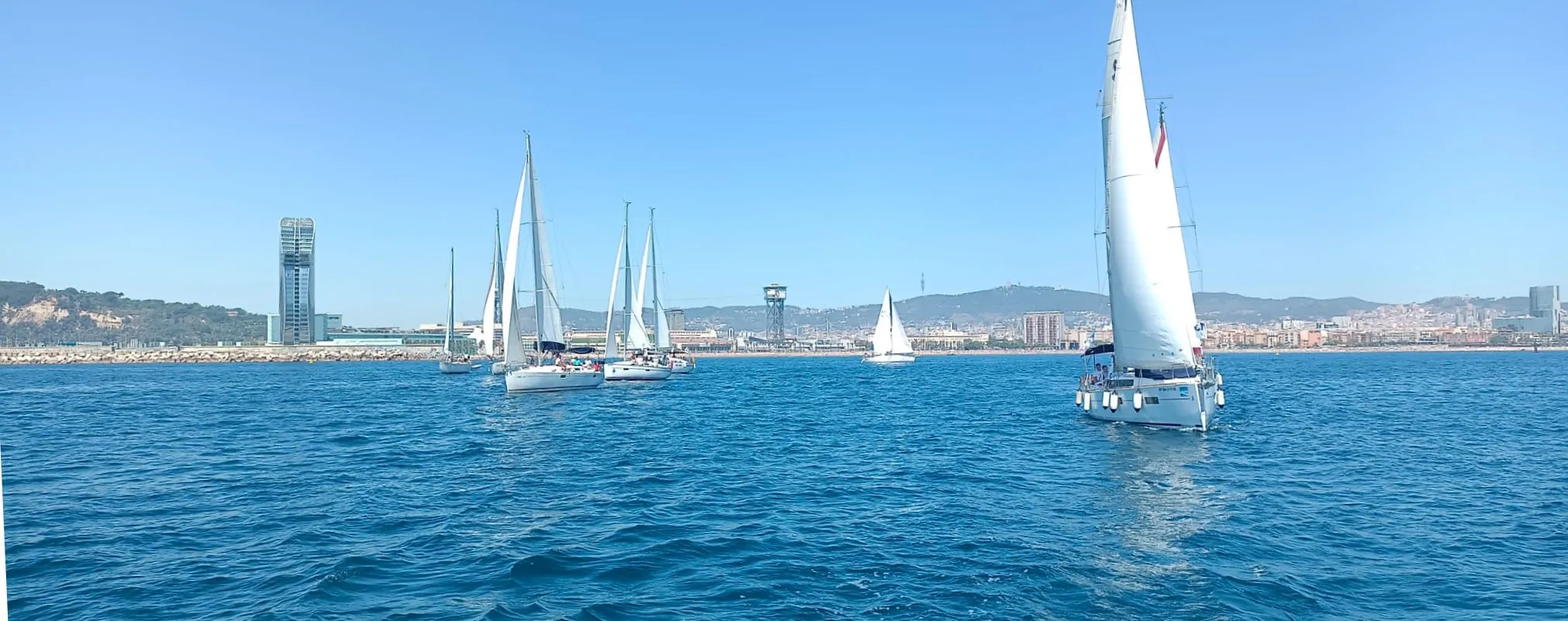 Corporate team building on a sailboat in Barcelona – nautical event at Port Olímpic